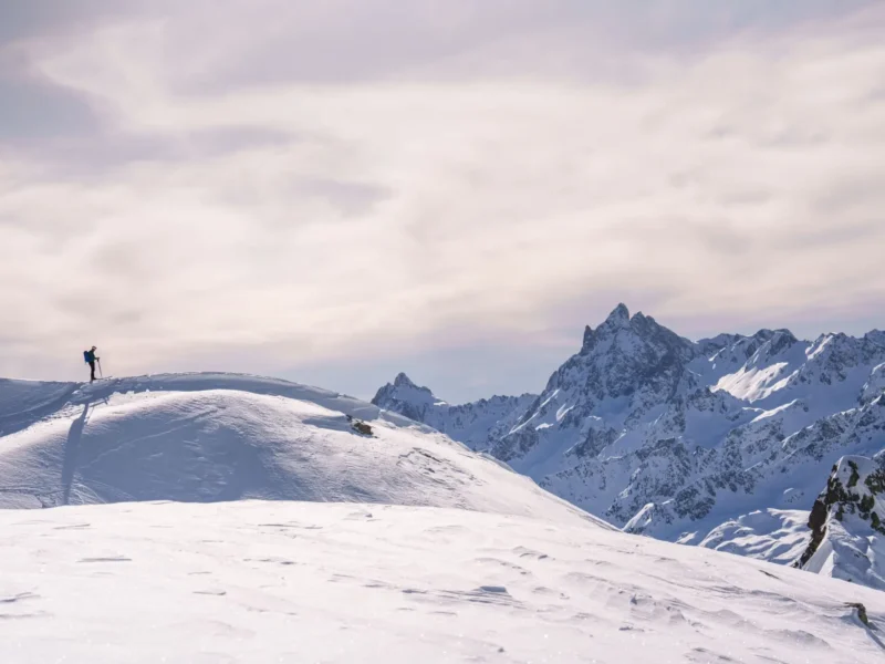 Ski de randonnée au sommet