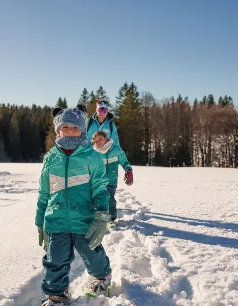 Sortie raquettes en famille